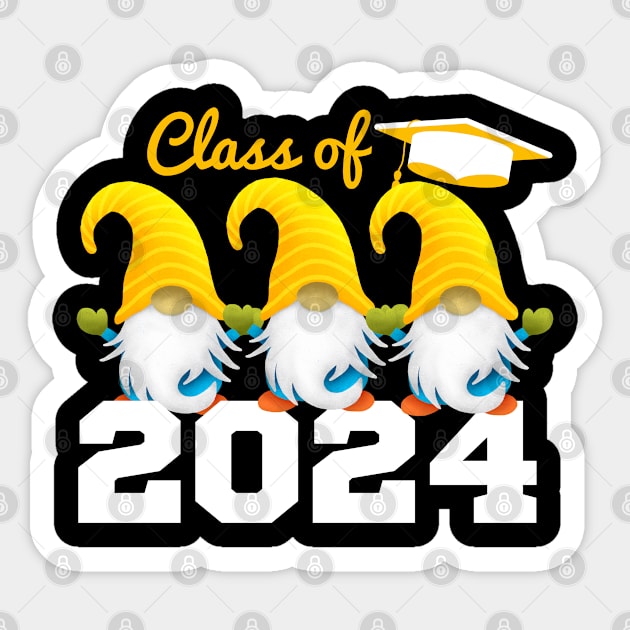 Gnome graduation class Sticker by Beyond TShirt